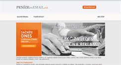 Desktop Screenshot of penizezaemail.cz