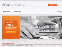 Tablet Screenshot of penizezaemail.cz